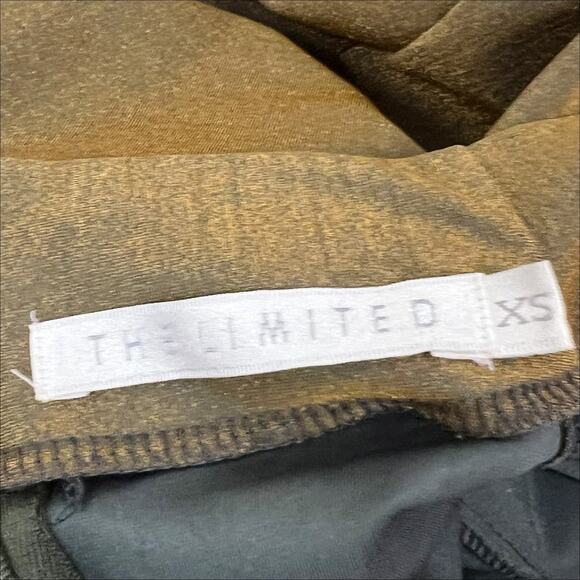 Vintage The Limited Gold Bronze Metallic Long Sleeve One Piece Cat Suit Size XS - Picture 7 of 8